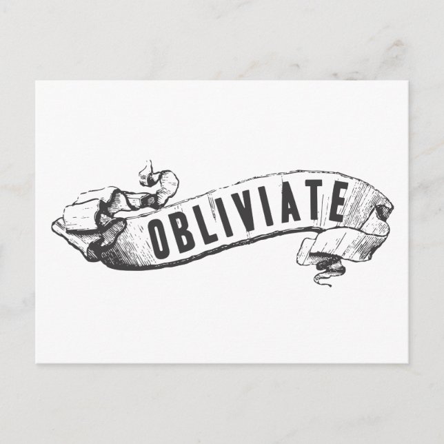 Carte Postale Harry Potter Spell | Oblivier (Devant)