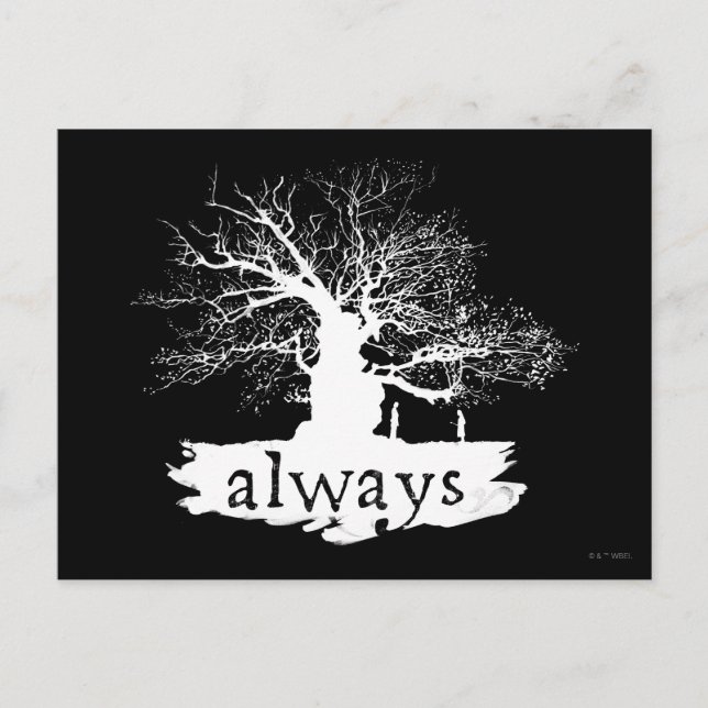 Carte Postale Harry Potter Spell| Toujours citer la silhouette (Devant)