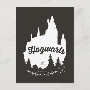 Carte Postale Harry Potter Typographie du château de Poudlard™
