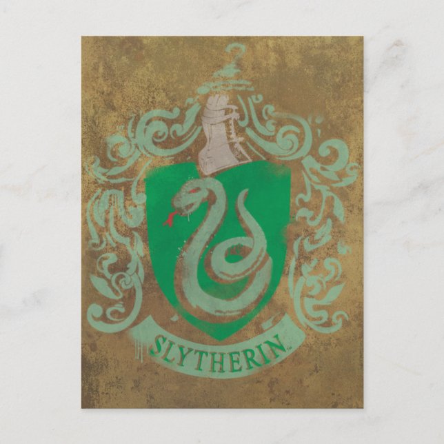 Carte Postale Harry Potter | Vintage lytherine (Devant)