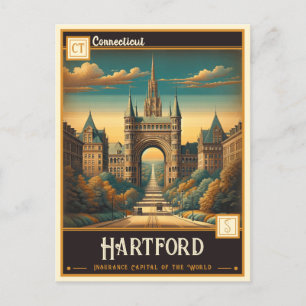 Carte Postale Hartford, Connecticut   VINTAGE