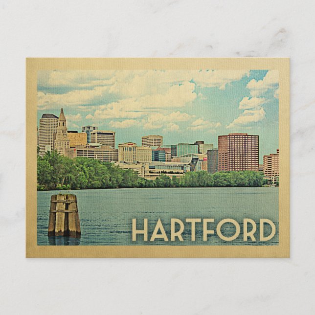 Carte Postale Hartford Postcard Connecticut Vintage voyage (Devant)