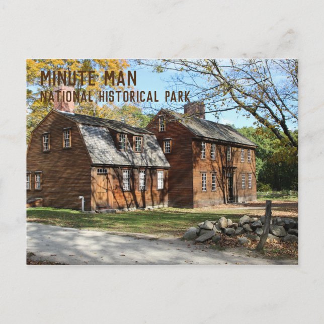 Carte Postale Hartwell Tavern, Minute Man National Hist. Parc (Devant)