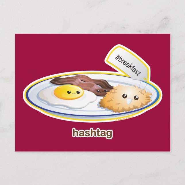 Carte Postale Hashtag (Devant)