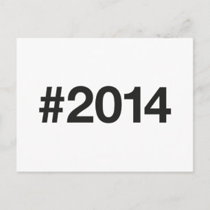 Carte Postale Hashtag 11 Anniversaire 2014