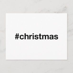 Carte Postale Hashtag NOËL