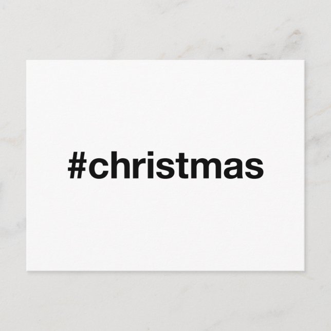 Carte Postale Hashtag NOËL (Devant)