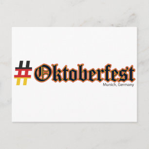 Carte Postale Hashtag Oktoberfest