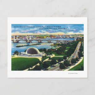Carte Postale Hatch Memorial Band Shell, Charles River