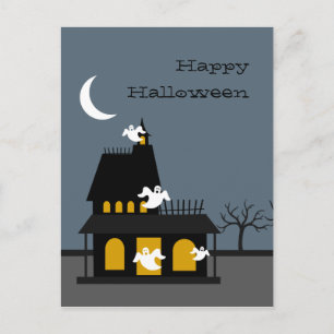 Carte postale Haunted House Halloween