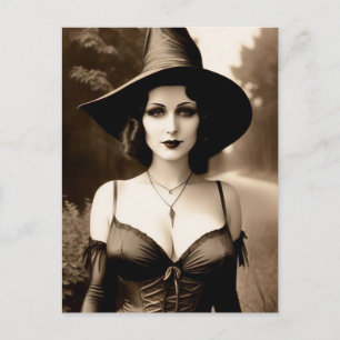 Carte postale Haunween Witch