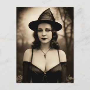 Carte postale Haunween Witch