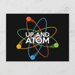 Carte Postale HAUT ET ATOM Science Plaisanter