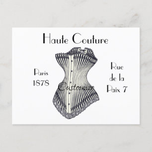 Carte Postale Haute Couture Corset Thunder_Cove