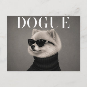 Carte Postale Haute Couture de Luxe pour Pomeranian