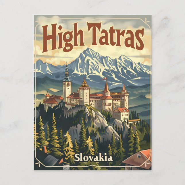 Carte Postale Haute Tatras Slovaquie (Devant)