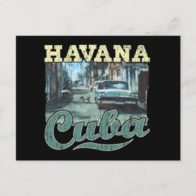 Carte Postale Havana Cuba Graffiti Street Art - Love Habana (Devant)