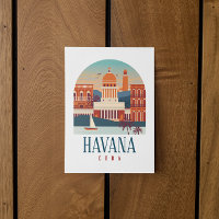 Havana Cuba Île Vintage Minimal Retro City