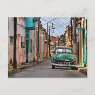 Carte Postale Havana Street Oldtimer Car Cuba Voyage Photographi