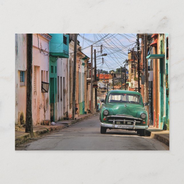 Carte Postale Havana Street Oldtimer Car Cuba Voyage Photographi (Devant)