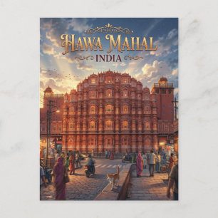 Carte Postale Hawa Mahal Inde
