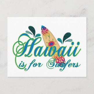 Carte Postale Hawaii est pour les surfeurs