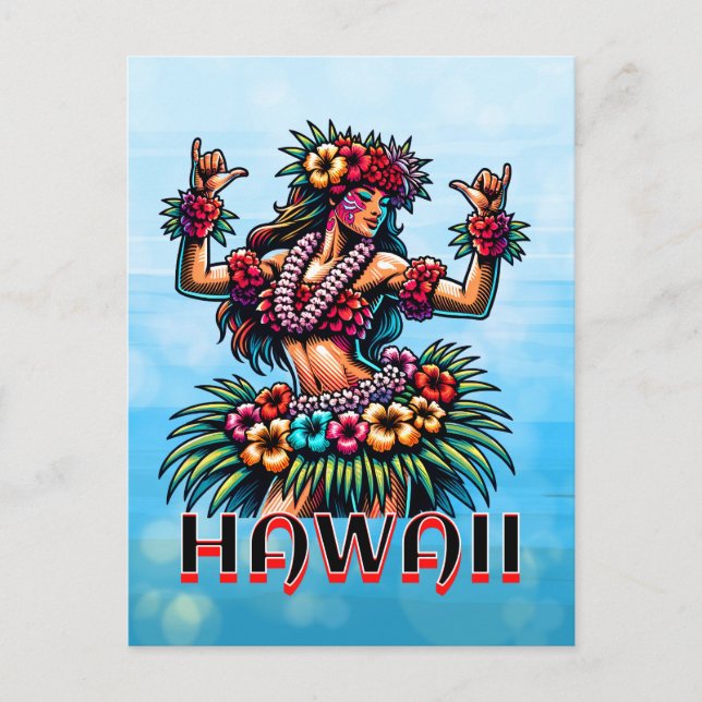 Carte Postale Hawaii | Hawaiian Hula Dancer (Devant)