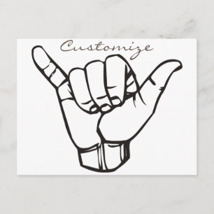 Carte Postale Hawaii Shaka Brah Wave Thunder_Cove