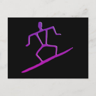 Carte postale Hawaii Surfer Petroglyph