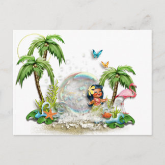 Carte postale Hawaiian mignonne