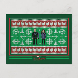 Carte Postale Hawkeye & Kate Bishop Holiday Graphic