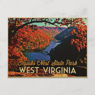 Carte Postale Hawks Nest SP West Virginie