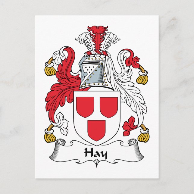 Carte Postale Hay Family Crest (Devant)