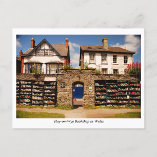 Carte Postale Hay on Wye Librairie au Pays de Galles