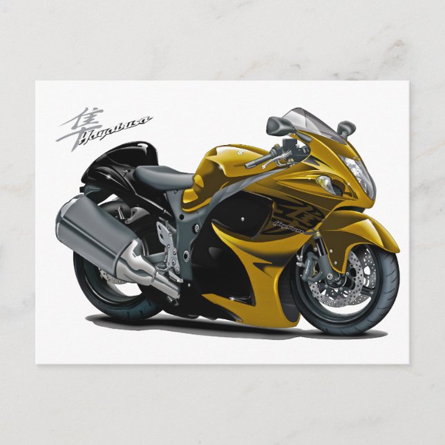 Carte Postale Hayabusa Gold Bike (Devant)