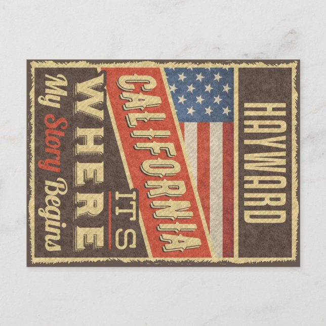 Carte Postale Hayward Californie (Devant)