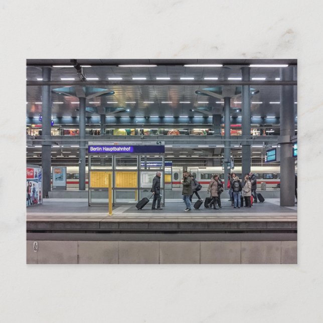 Carte Postale Hbf, Station, Berlin, Allemagne (Devant)
