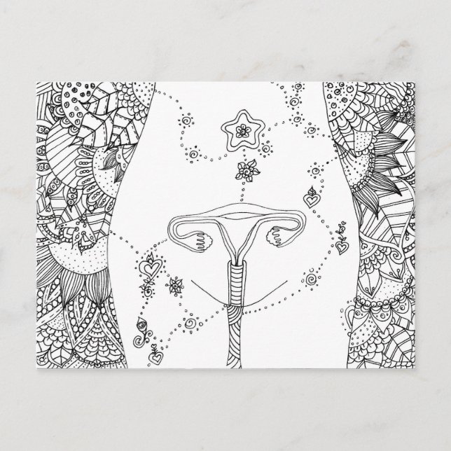 Carte Postale Healing of the uterus (Devant)