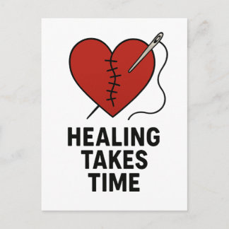 Carte Postale Healing Takes Time Mental Health Support