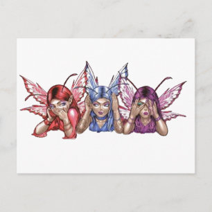 Carte Postale Hear, Speak, See No Evil
