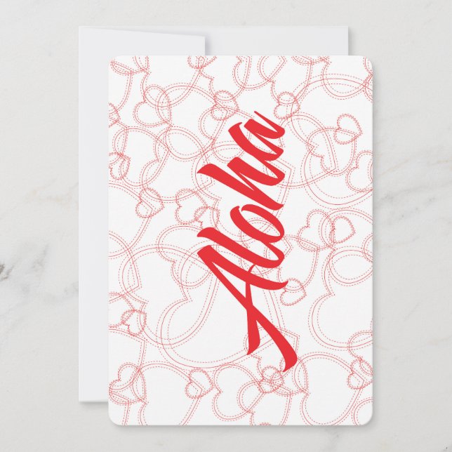 Carte postale Heart Aloha (Devant)