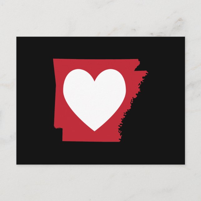Carte Postale Heart Arkansas (Devant)