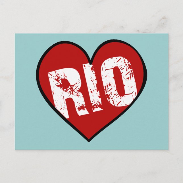 CARTE POSTALE HEART RIO (Devant)