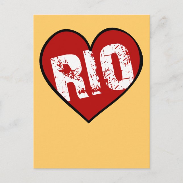 CARTE POSTALE HEART RIO (Devant)