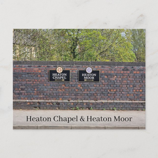 Carte Postale Heaton Chapel & Heaton Moor (Devant)