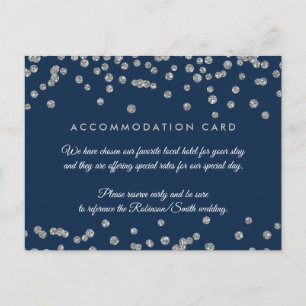 Carte Postale Hébergement Argent Faux Parties scintillant Confet