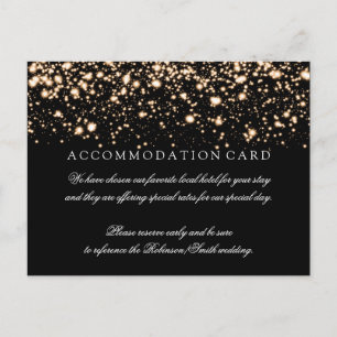 Carte Postale Hébergement élégant Gold Midnight Glam
