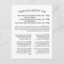 Hébreu Hadlakat Nerot Chanukah - Bénédiction Menor