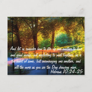 Carte Postale Hébreux 10:24-25