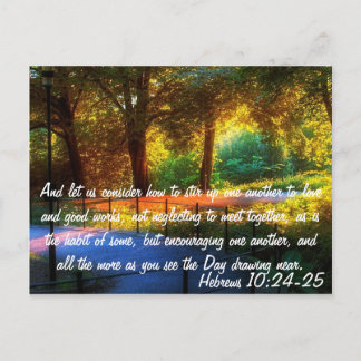 Carte Postale Hébreux 10:24-25